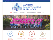 Tablet Screenshot of cantonumcpreschool.com